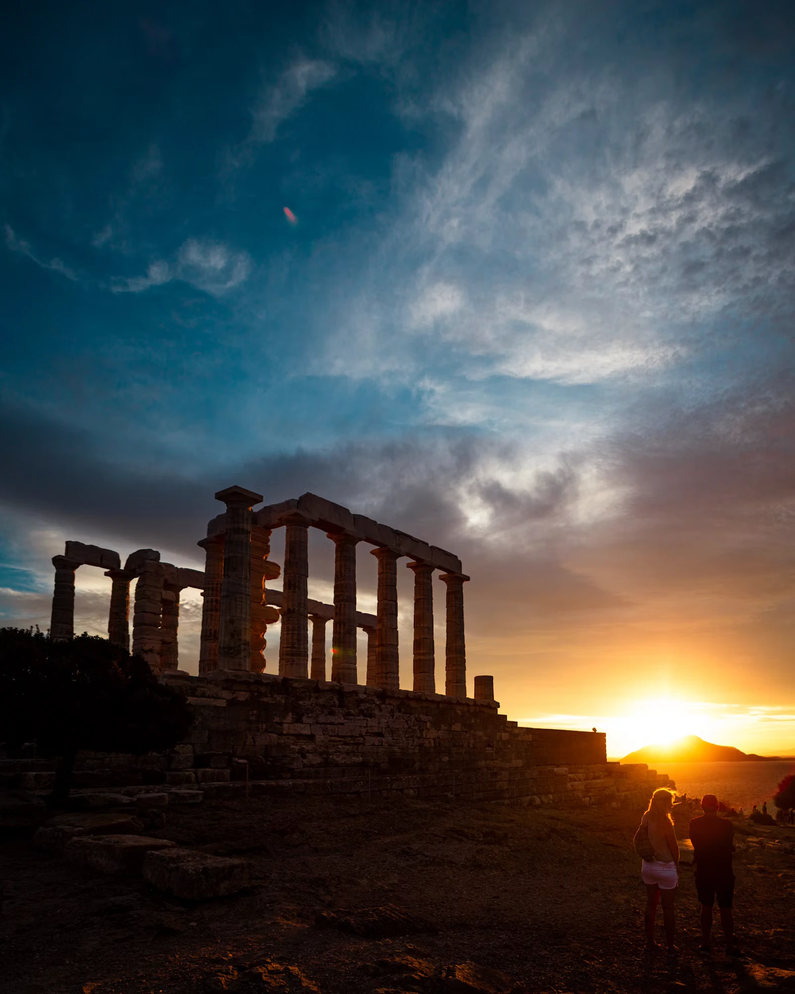 Columns of the Temple of Poseidon at Cape Sounion
